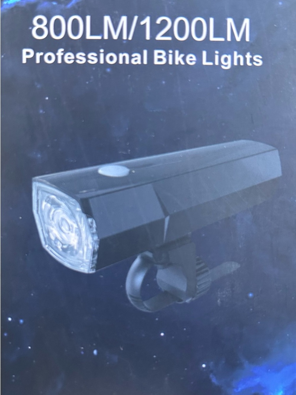 1200LM USB Rechargeable Bike Light Apple Find My Waterproof Headlight